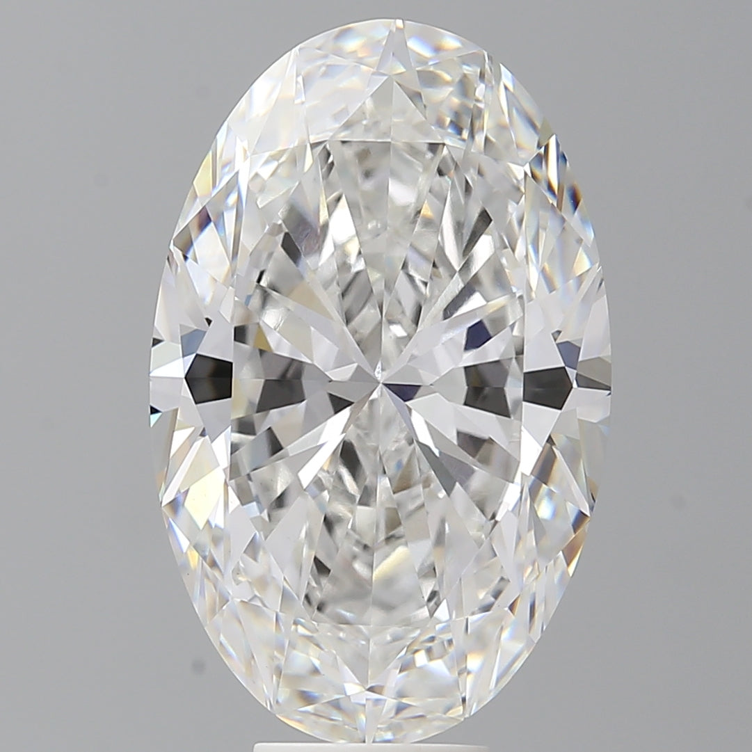 10.07 Carat Oval Shaped, Excellent Cut, F Color, VVS2 Clarity, IGI Certified Lab Grown Diamond
