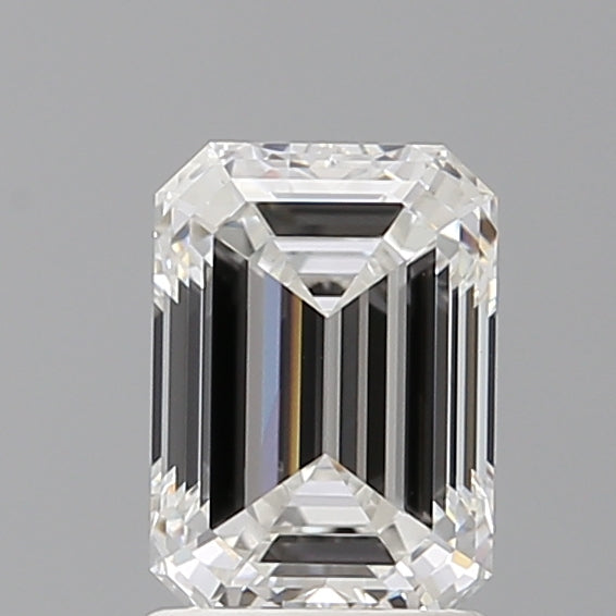 1.58 Carat Emerald Shaped, Ideal Cut, E Color, VVS2 Clarity, IGI Certified Lab Grown Diamond
