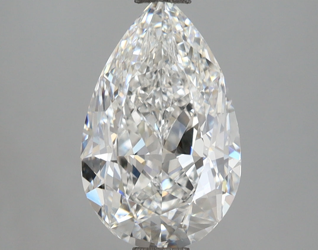 2.92 Carat Pear Shaped, Very Good Cut, E Color, VVS2 Clarity, IGI Certified Lab Grown Diamond