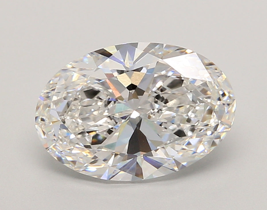 3.00 Carat Oval Shaped, Ideal Cut, E Color, VVS2 Clarity, IGI Certified Lab Grown Diamond