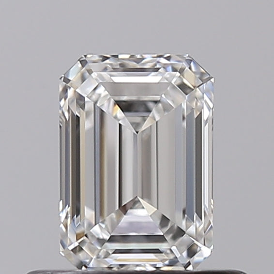 0.56 Carat Emerald Shaped, Ideal Cut, E Color, IF Clarity, IGI Certified Lab Grown Diamond