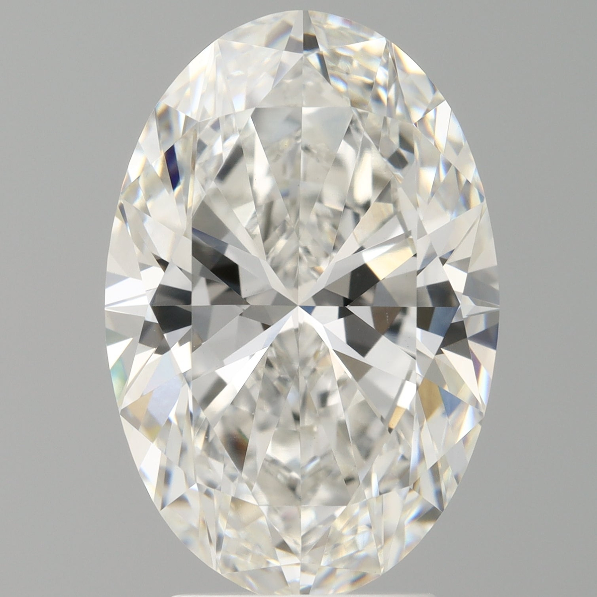 4.10 Carat Oval Shaped, Ideal Cut, F Color, VVS2 Clarity, IGI Certified Lab Grown Diamond