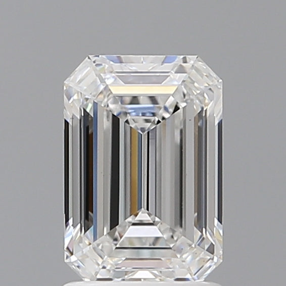 1.54 Carat Emerald Shaped, Ideal Cut, D Color, VVS2 Clarity, IGI Certified Lab Grown Diamond