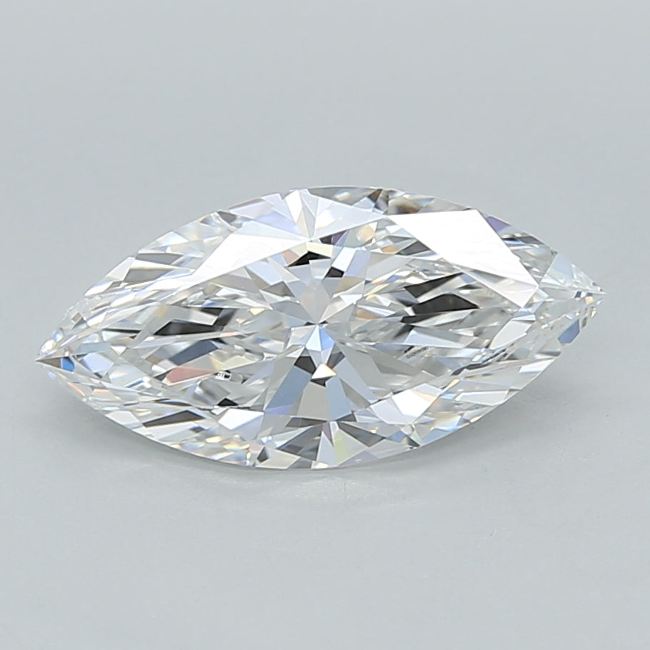 1.53 Carat Marquise Shaped, Ideal Cut, E Color, VVS2 Clarity, IGI Certified Lab Grown Diamond