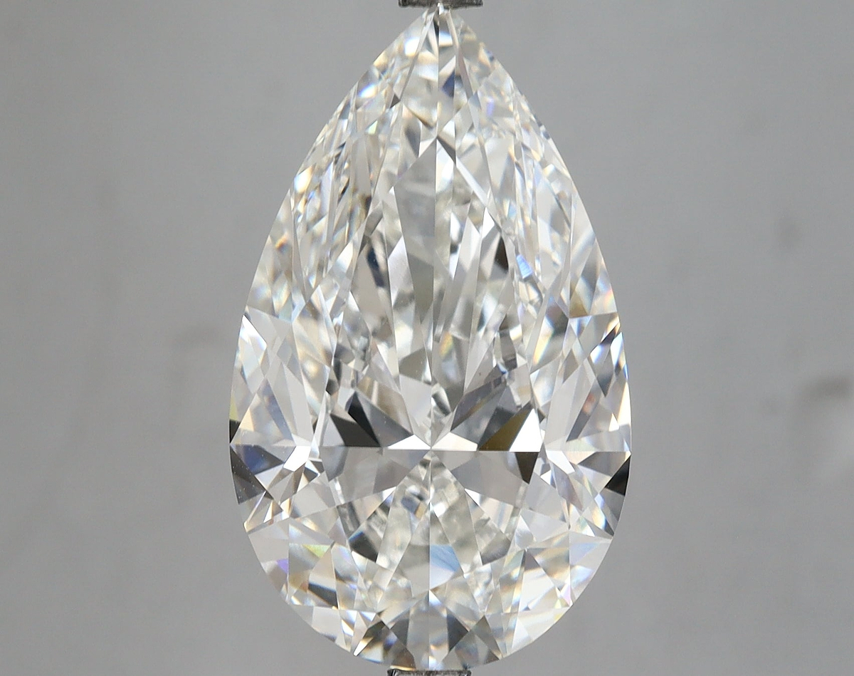8.06 Carat Pear Shaped, Excellent Cut, F Color, VVS1 Clarity, IGI Certified Lab Grown Diamond