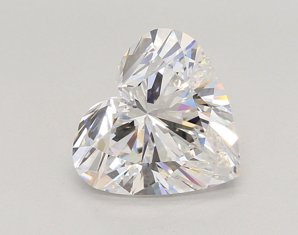 4.05 Carat Heart Shaped, Ideal Cut, E Color, VVS2 Clarity, IGI Certified Lab Grown Diamond