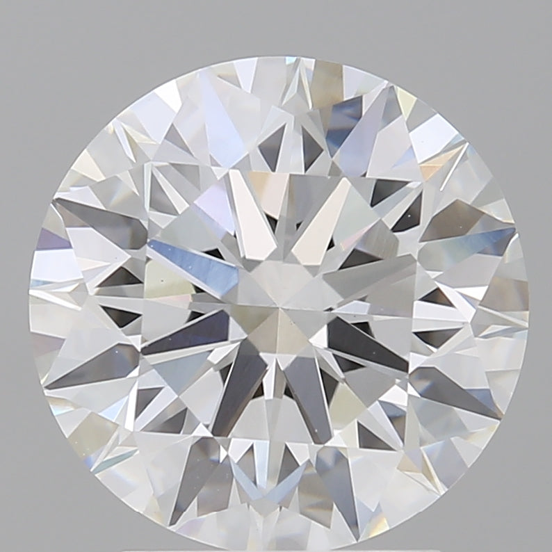 3.08 Carat Round Shaped, Ideal Cut, E Color, VVS2 Clarity, IGI Certified Lab Grown Diamond