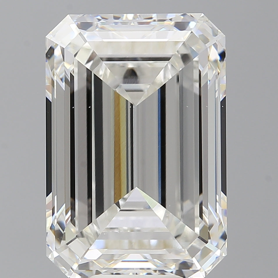 12.54 Carat Emerald Shaped, Ideal Cut, F Color, VS1 Clarity, IGI Certified Lab Grown Diamond