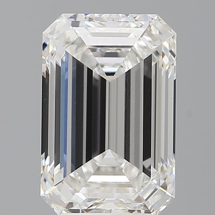4.49 Carat Emerald Shaped, Ideal Cut, F Color, VS1 Clarity, IGI Certified Lab Grown Diamond