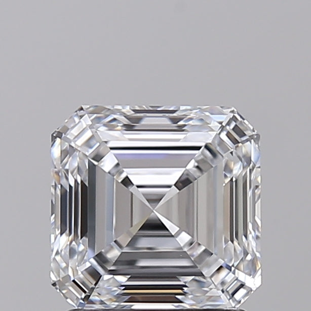1.56 Carat Asscher Shaped, Ideal Cut, D Color, IF Clarity, IGI Certified Lab Grown Diamond
