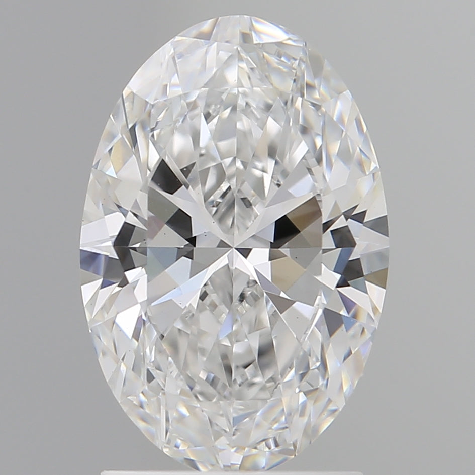 2.03 Carat Oval Shaped, Ideal Cut, E Color, VS1 Clarity, IGI Certified Lab Grown Diamond