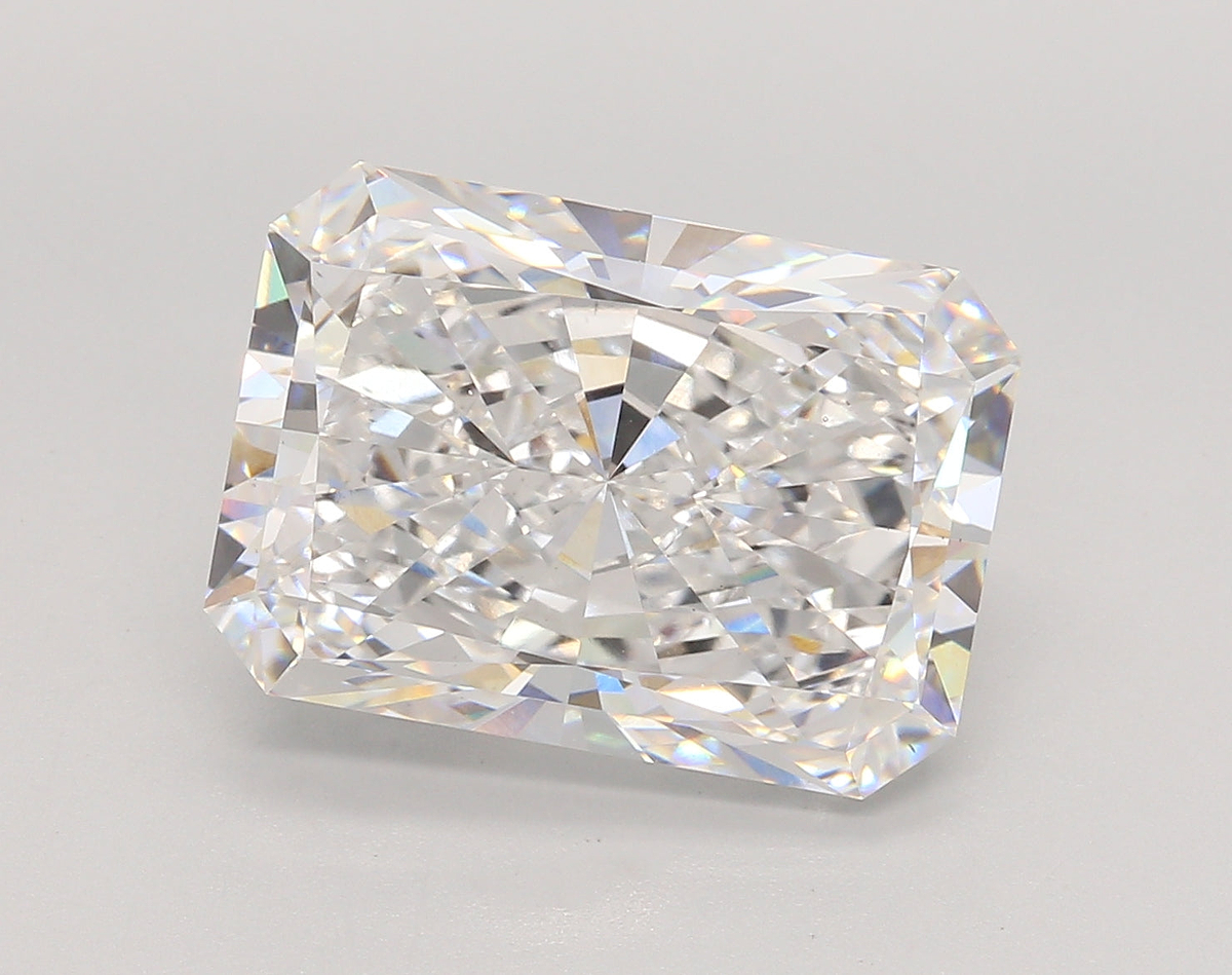 8.03 Carat Radiant Shaped, Ideal Cut, D Color, VS1 Clarity, IGI Certified Lab Grown Diamond