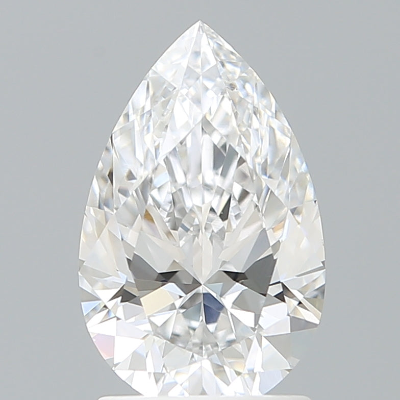 1.74 Carat Pear Shaped, Ideal Cut, D Color, VVS2 Clarity, IGI Certified Lab Grown Diamond