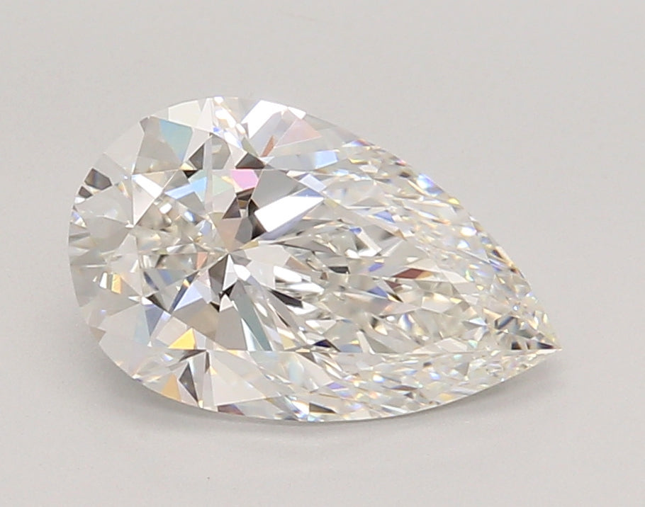 2.07 Carat Pear Shaped, Ideal Cut, F Color, VS1 Clarity, IGI Certified Lab Grown Diamond