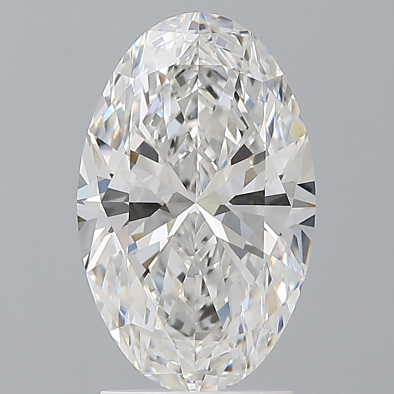 2.54 Carat Oval Shaped, Ideal Cut, E Color, VVS2 Clarity, IGI Certified Lab Grown Diamond