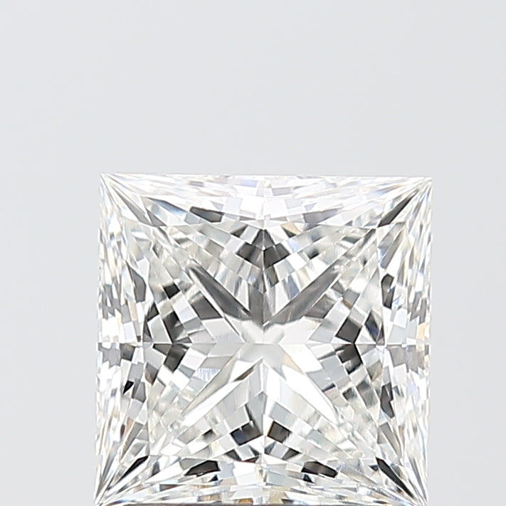 2.07 Carat Princess Shaped, Ideal Cut, F Color, VS1 Clarity, IGI Certified Lab Grown Diamond