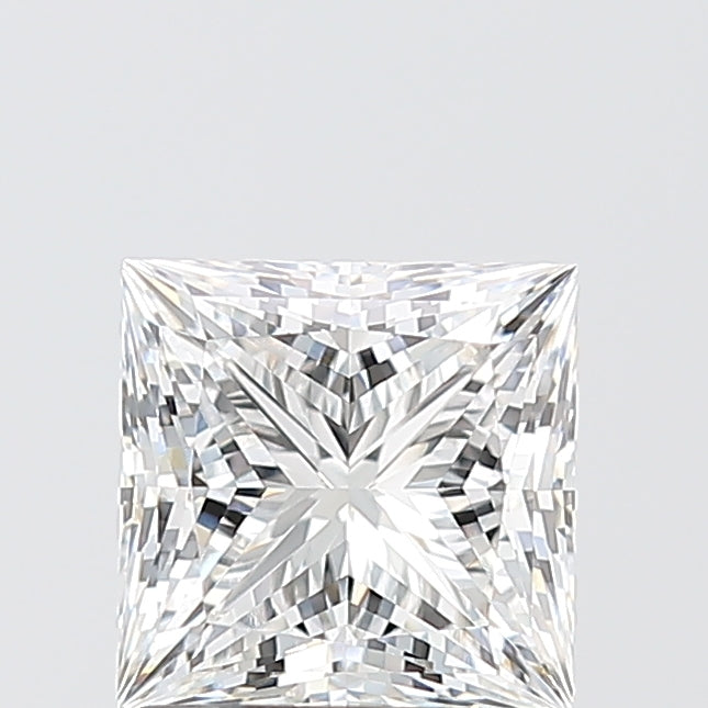 1.59 Carat Princess Shaped, Ideal Cut, E Color, VVS2 Clarity, IGI Certified Lab Grown Diamond