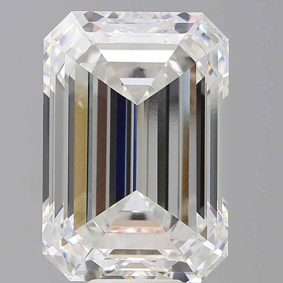 12.60 Carat Emerald Shaped, Ideal Cut, F Color, VVS2 Clarity, IGI Certified Lab Grown Diamond