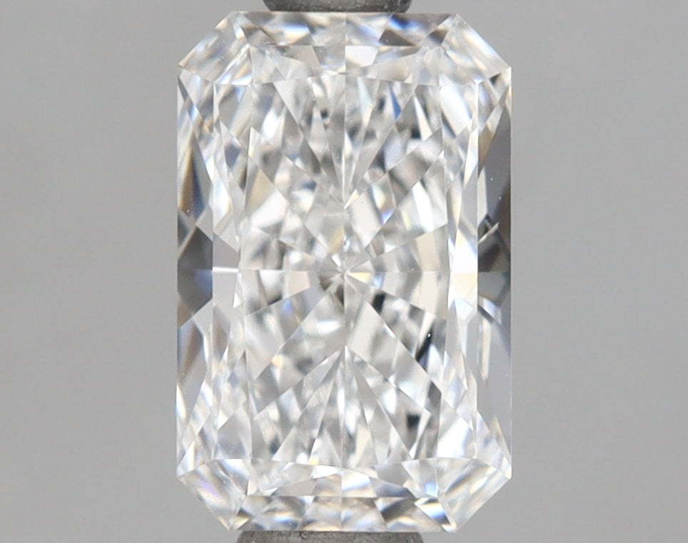 1.17 Carat Radiant Shaped, Ideal Cut, D Color, VVS1 Clarity, IGI Certified Lab Grown Diamond