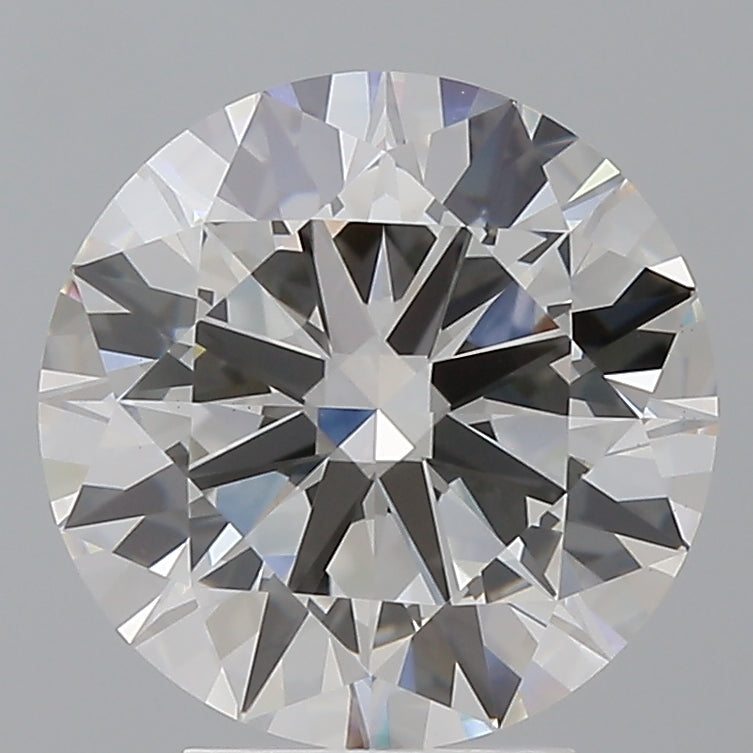 4.01 Carat Round Shaped, Excellent Cut, F Color, VVS2 Clarity, IGI Certified Lab Grown Diamond