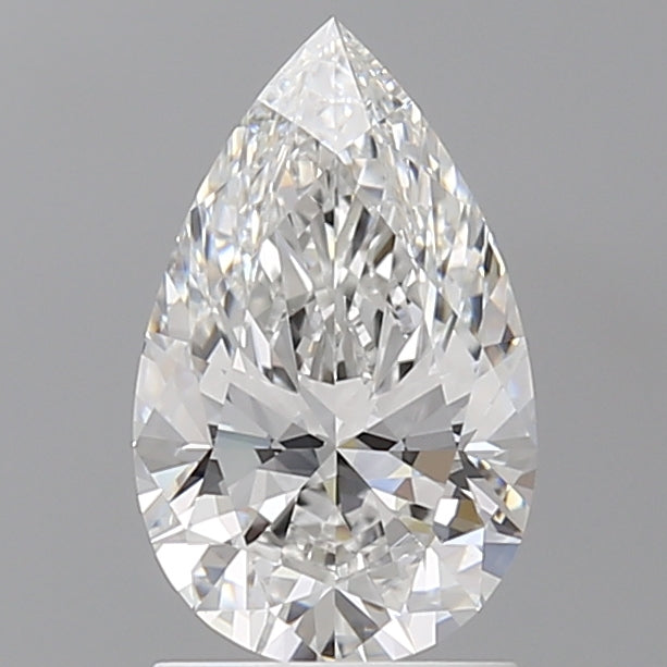 1.59 Carat Pear Shaped, Ideal Cut, E Color, VVS2 Clarity, IGI Certified Lab Grown Diamond