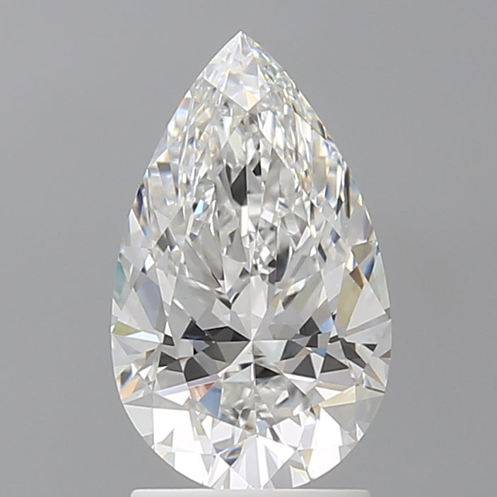 2.09 Carat Pear Shaped, Ideal Cut, E Color, VVS2 Clarity, IGI Certified Lab Grown Diamond