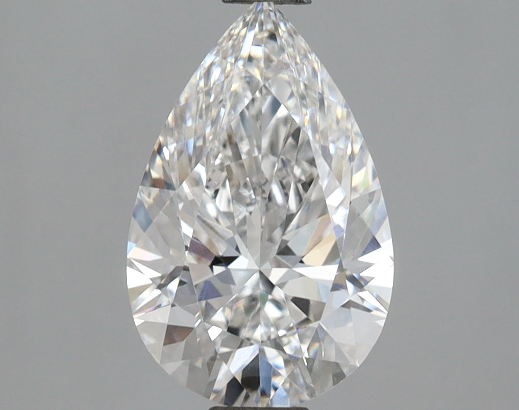 2.07 Carat Pear Shaped, Ideal Cut, E Color, VVS2 Clarity, IGI Certified Lab Grown Diamond