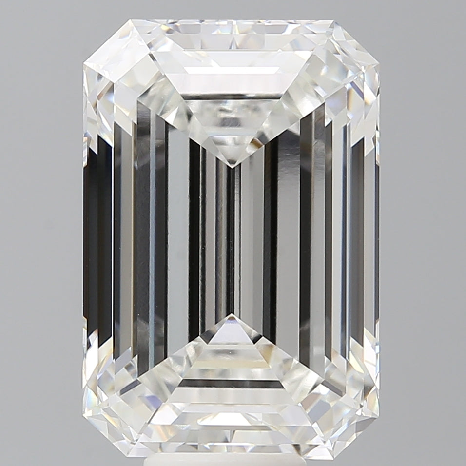 11.53 Carat Emerald Shaped, Ideal Cut, F Color, VVS2 Clarity, IGI Certified Lab Grown Diamond