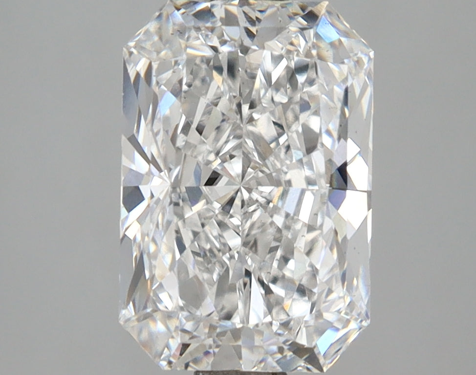 3.01 Carat Radiant Shaped, Ideal Cut, E Color, VS2 Clarity, IGI Certified Lab Grown Diamond