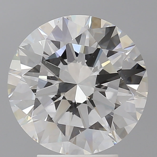 4.02 Carat Round Shaped, Excellent Cut, E Color, VVS2 Clarity, IGI Certified Lab Grown Diamond