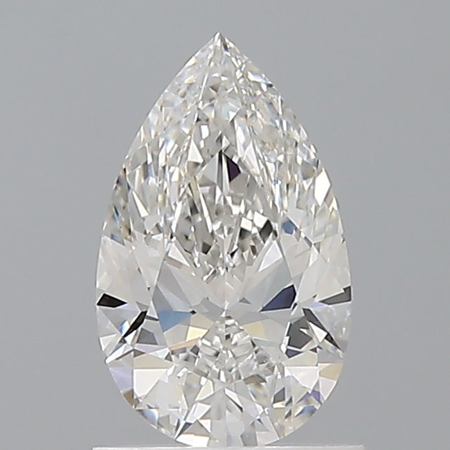 1.06 Carat Pear Shaped, Ideal Cut, F Color, VVS2 Clarity, IGI Certified Lab Grown Diamond