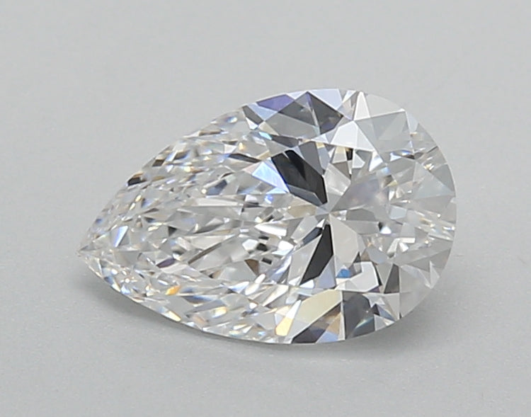 1.01 Carat Pear Shaped, Excellent Cut, D Color, VVS2 Clarity, IGI Certified Lab Grown Diamond