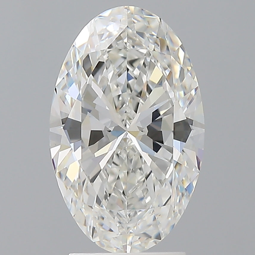 3.10 Carat Oval Shaped, Ideal Cut, F Color, VVS2 Clarity, IGI Certified Lab Grown Diamond