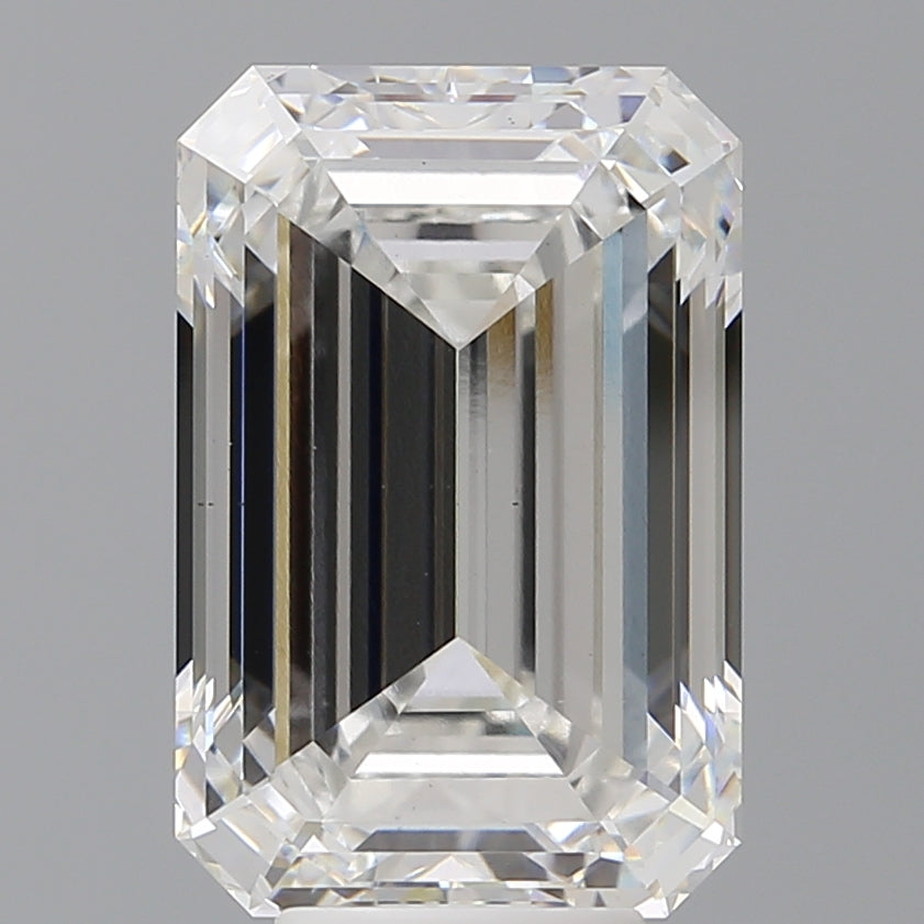 7.50 Carat Emerald Shaped, Ideal Cut, E Color, VS1 Clarity, IGI Certified Lab Grown Diamond
