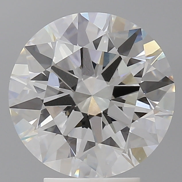 4.01 Carat Round Shaped, Ideal Cut, F Color, VVS2 Clarity, IGI Certified Lab Grown Diamond