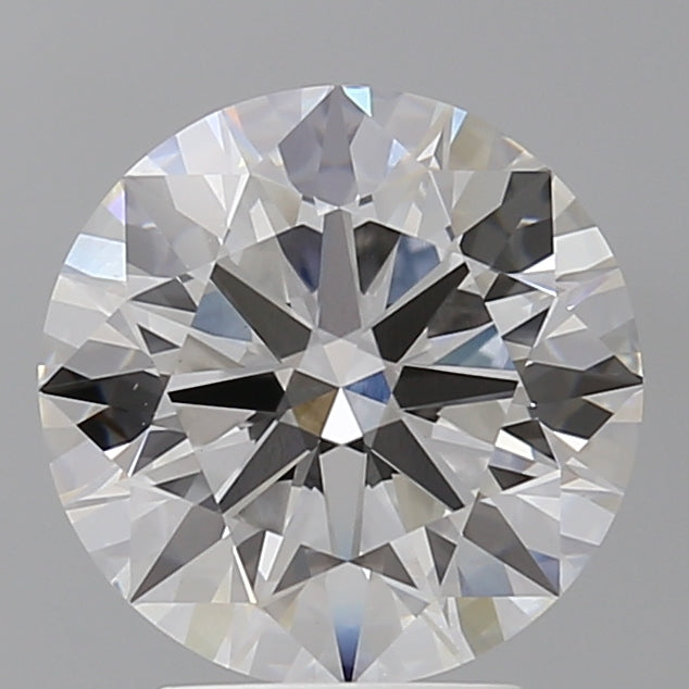 3.53 Carat Round Shaped, Ideal Cut, F Color, VVS2 Clarity, IGI Certified Lab Grown Diamond