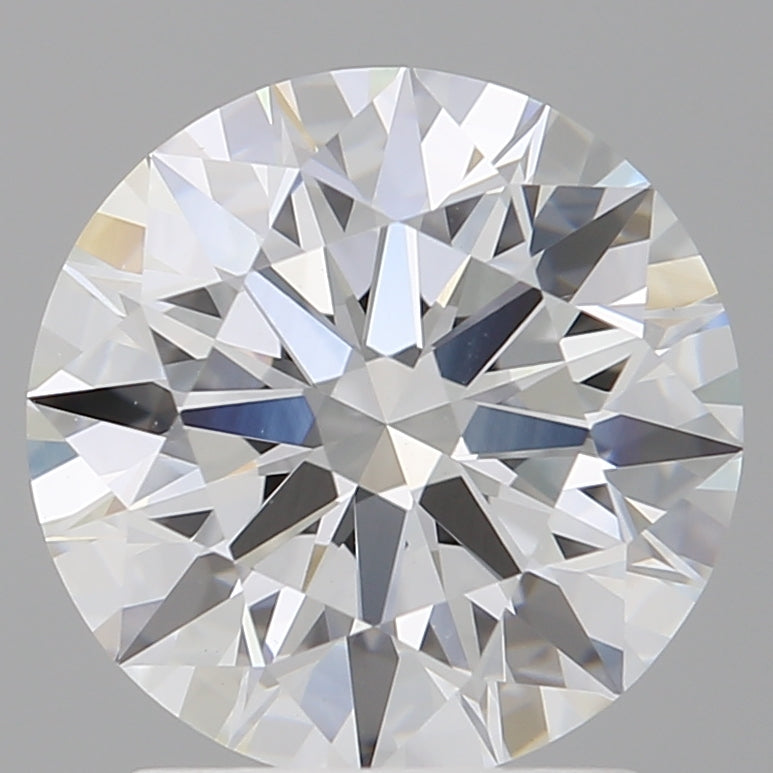 2.10 Carat Round Shaped, Ideal Cut, E Color, VVS2 Clarity, IGI Certified Lab Grown Diamond