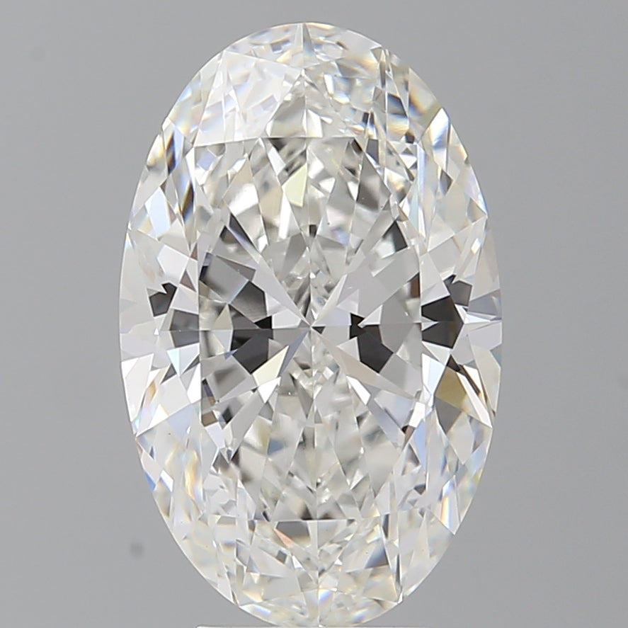 5.56 Carat Oval Shaped, Ideal Cut, F Color, VVS2 Clarity, IGI Certified Lab Grown Diamond