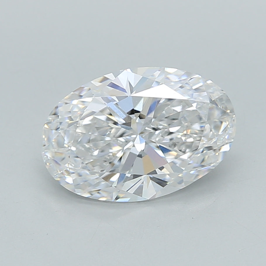 2.00 Carat Oval Shaped, Ideal Cut, D Color, VVS1 Clarity, IGI Certified Lab Grown Diamond