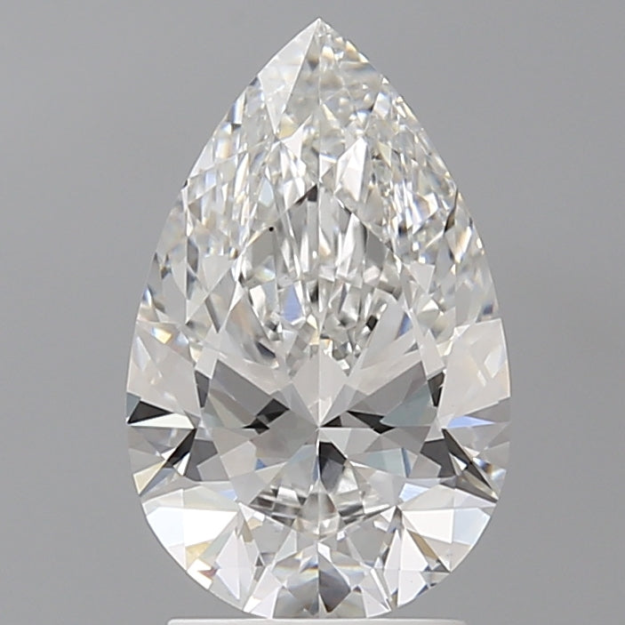2.51 Carat Pear Shaped, Ideal Cut, E Color, VS1 Clarity, IGI Certified Lab Grown Diamond