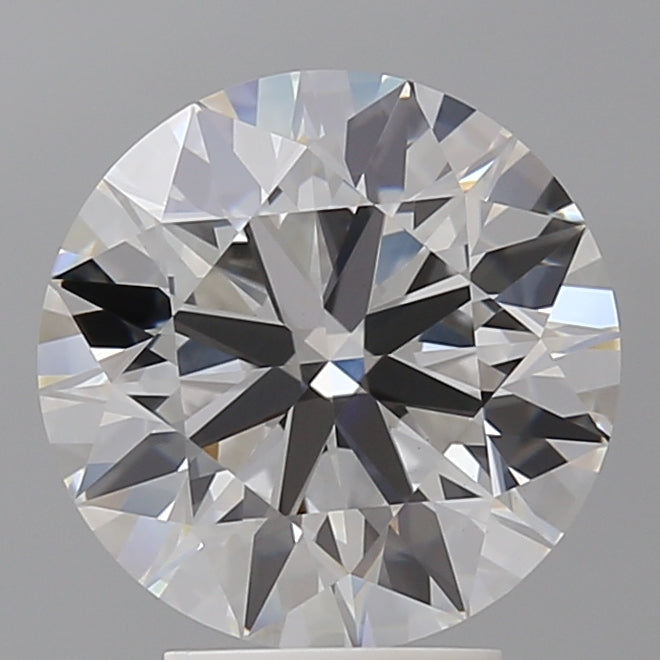 4.09 Carat Round Shaped, Ideal Cut, E Color, VVS2 Clarity, IGI Certified Lab Grown Diamond