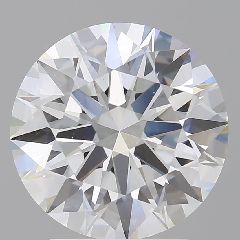 3.05 Carat Round Shaped, Ideal Cut, E Color, VVS2 Clarity, IGI Certified Lab Grown Diamond