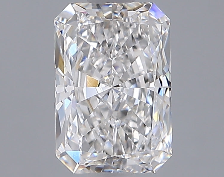 1.50 Carat Radiant Shaped, Excellent Cut, E Color, VVS2 Clarity, IGI Certified Lab Grown Diamond