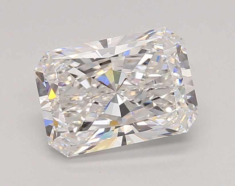 2.03 Carat Radiant Shaped, Ideal Cut, E Color, VVS2 Clarity, IGI Certified Lab Grown Diamond