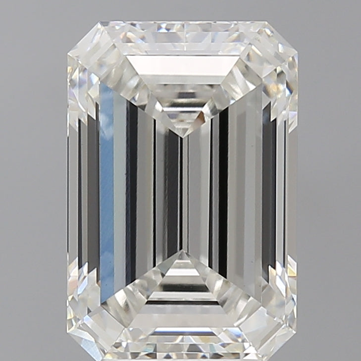 5.09 Carat Emerald Shaped, Excellent Cut, G Color, VS1 Clarity, IGI Certified Lab Grown Diamond