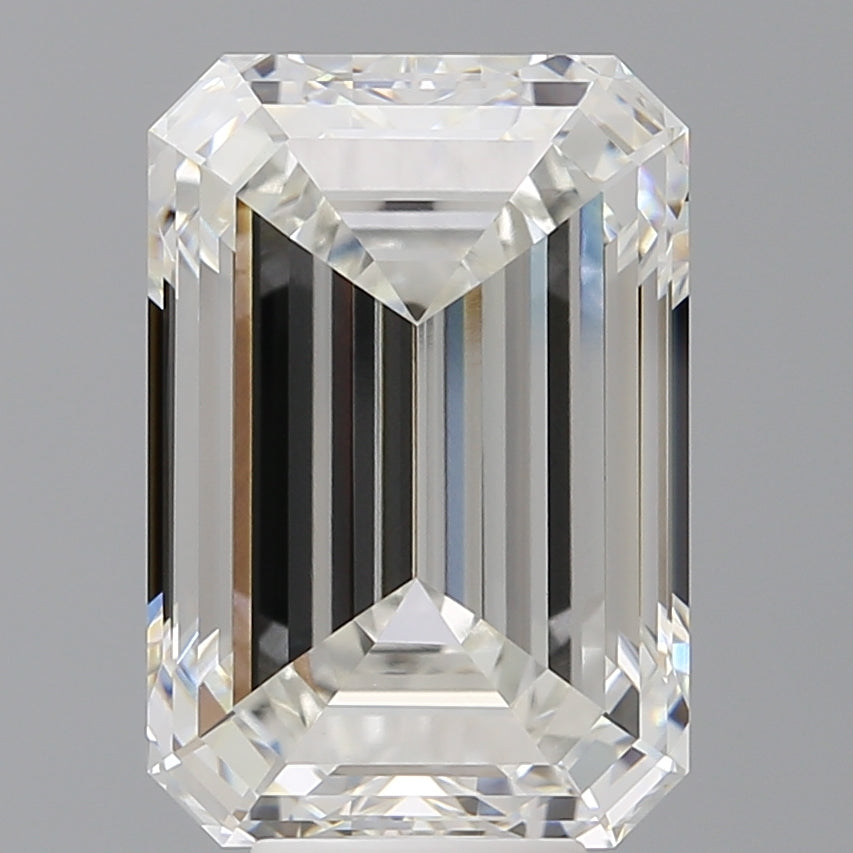 8.52 Carat Emerald Shaped, Ideal Cut, G Color, VVS2 Clarity, IGI Certified Lab Grown Diamond