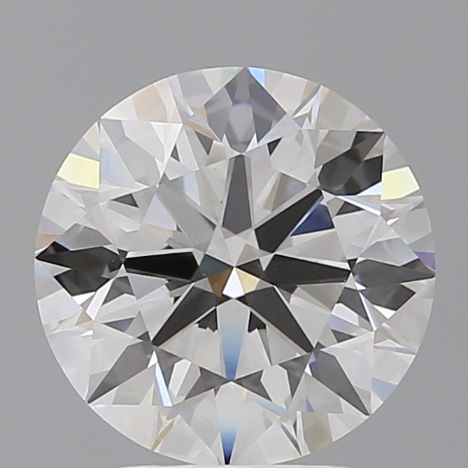 4.09 Carat Round Shaped, Ideal Cut, F Color, VVS2 Clarity, IGI Certified Lab Grown Diamond