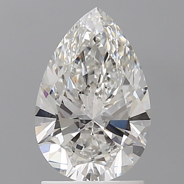 1.60 Carat Pear Shaped, Ideal Cut, F Color, VVS2 Clarity, IGI Certified Lab Grown Diamond