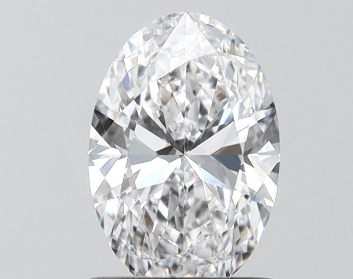 1.09 Carat Oval Shaped, Ideal Cut, D Color, VVS2 Clarity, IGI Certified Lab Grown Diamond