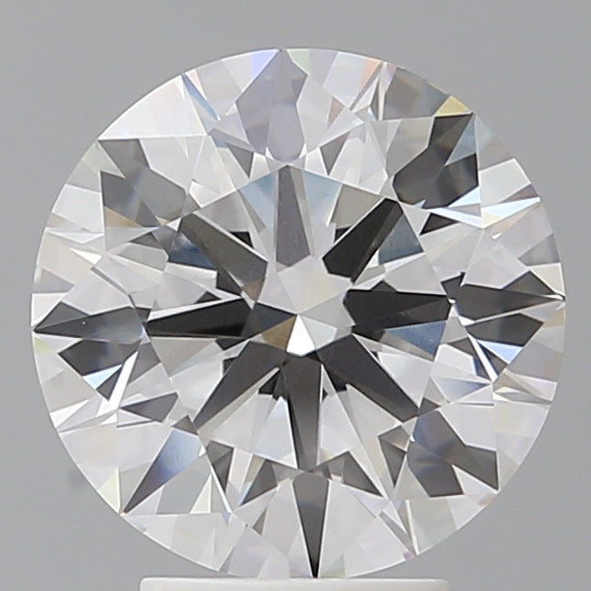 4.09 Carat Round Shaped, Ideal Cut, F Color, VVS2 Clarity, IGI Certified Lab Grown Diamond